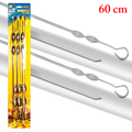 Brochettes 60x2 cm - 2mm - Lot de 6
