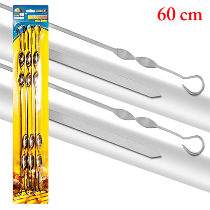 Brochettes 60x2 cm - 2mm - Lot de 6