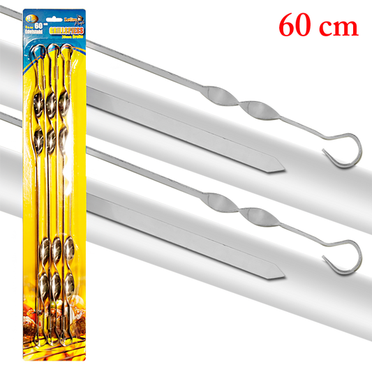 Brochettes 60x2 cm - 2mm - Lot de 6