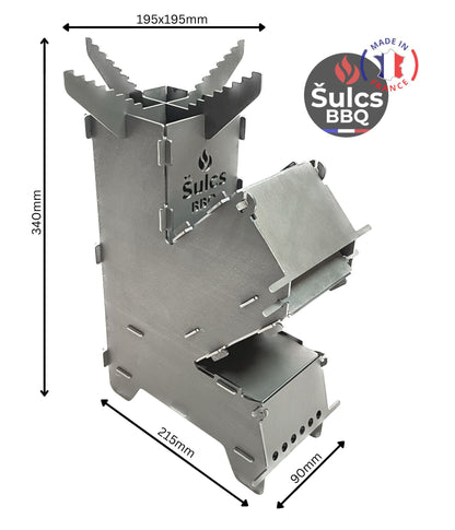 Petit Rocket Stove transportable Šulcs BBQ