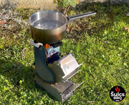 Petit Rocket Stove transportable Šulcs BBQ