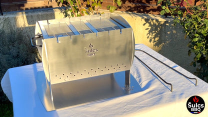 Barbecue de table / transportable - Modèle L - 100% Inox -