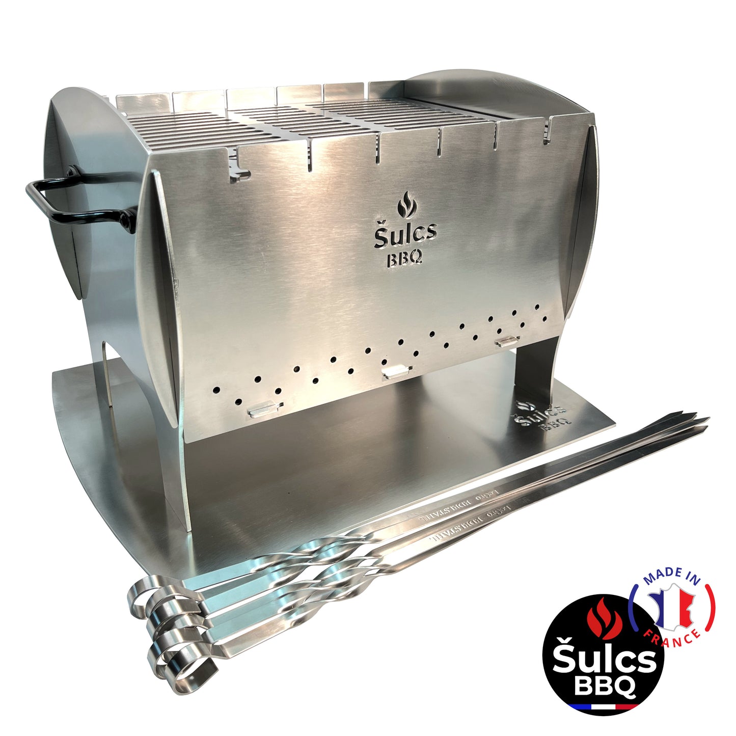 Barbecue de table / transportable - Modèle L - 100% Inox -