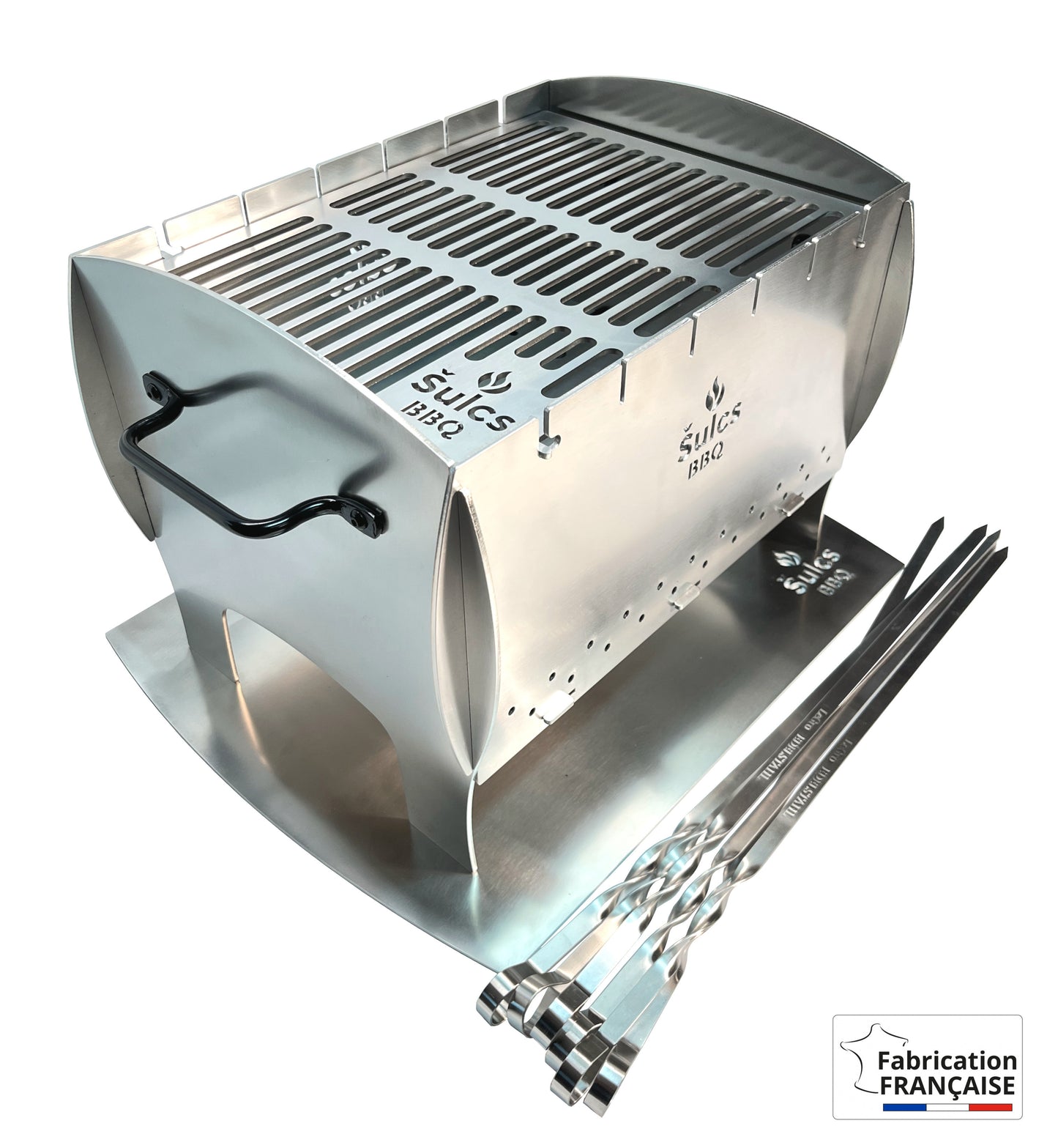 Barbecue de table / transportable - Modèle L - 100% Inox -