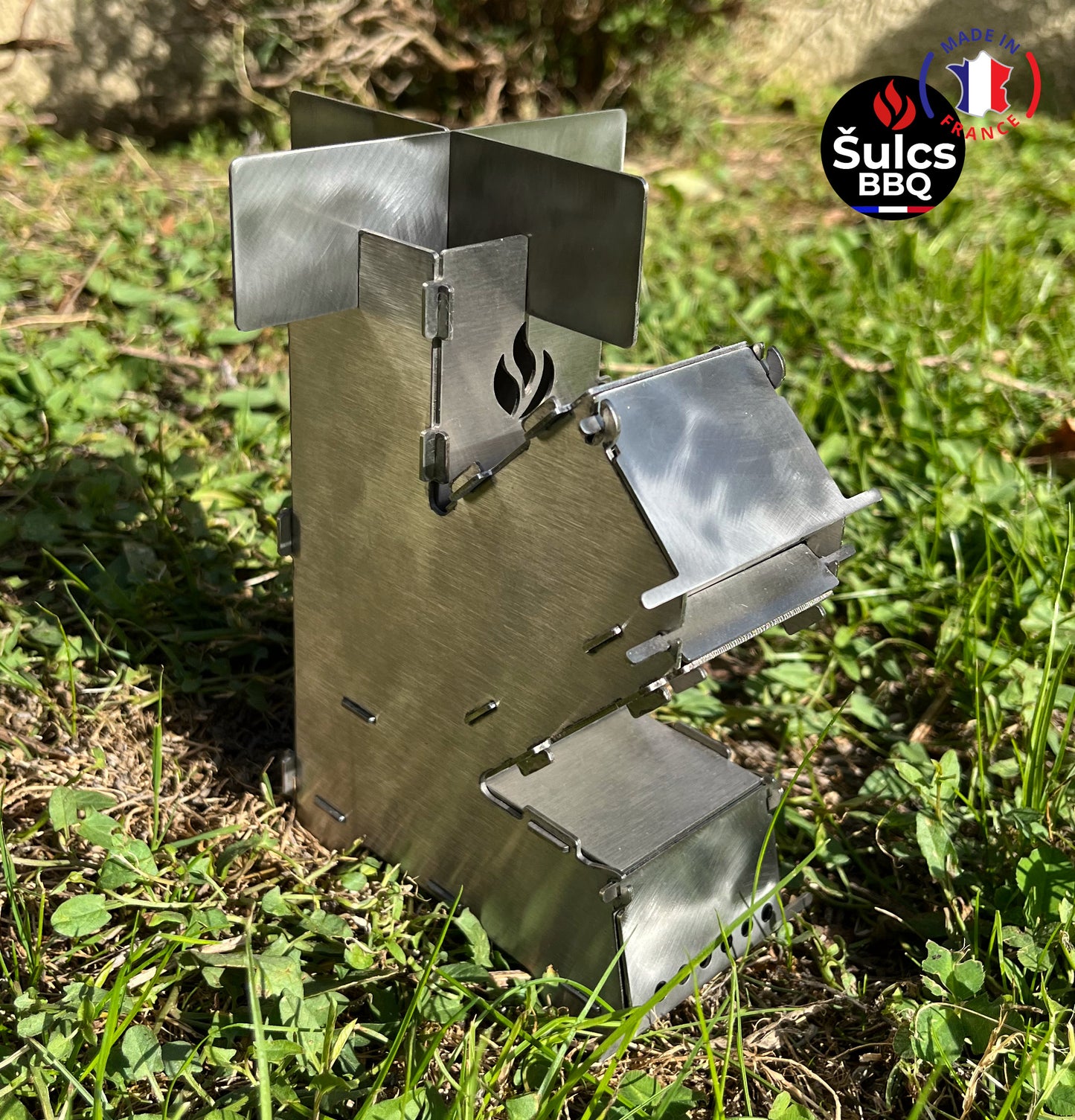 Rocket Stove de poche transportable Šulcs BBQ