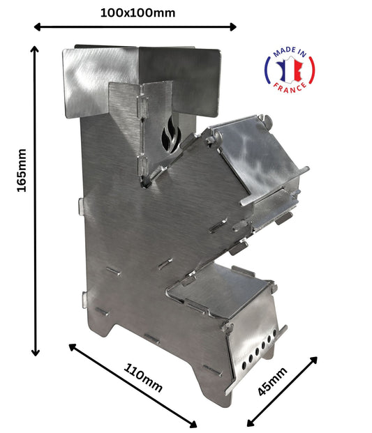 Rocket Stove de poche transportable Šulcs BBQ