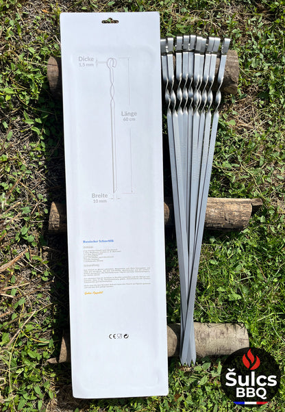 Stainless steel skewers 40 / 50 / 60 cm