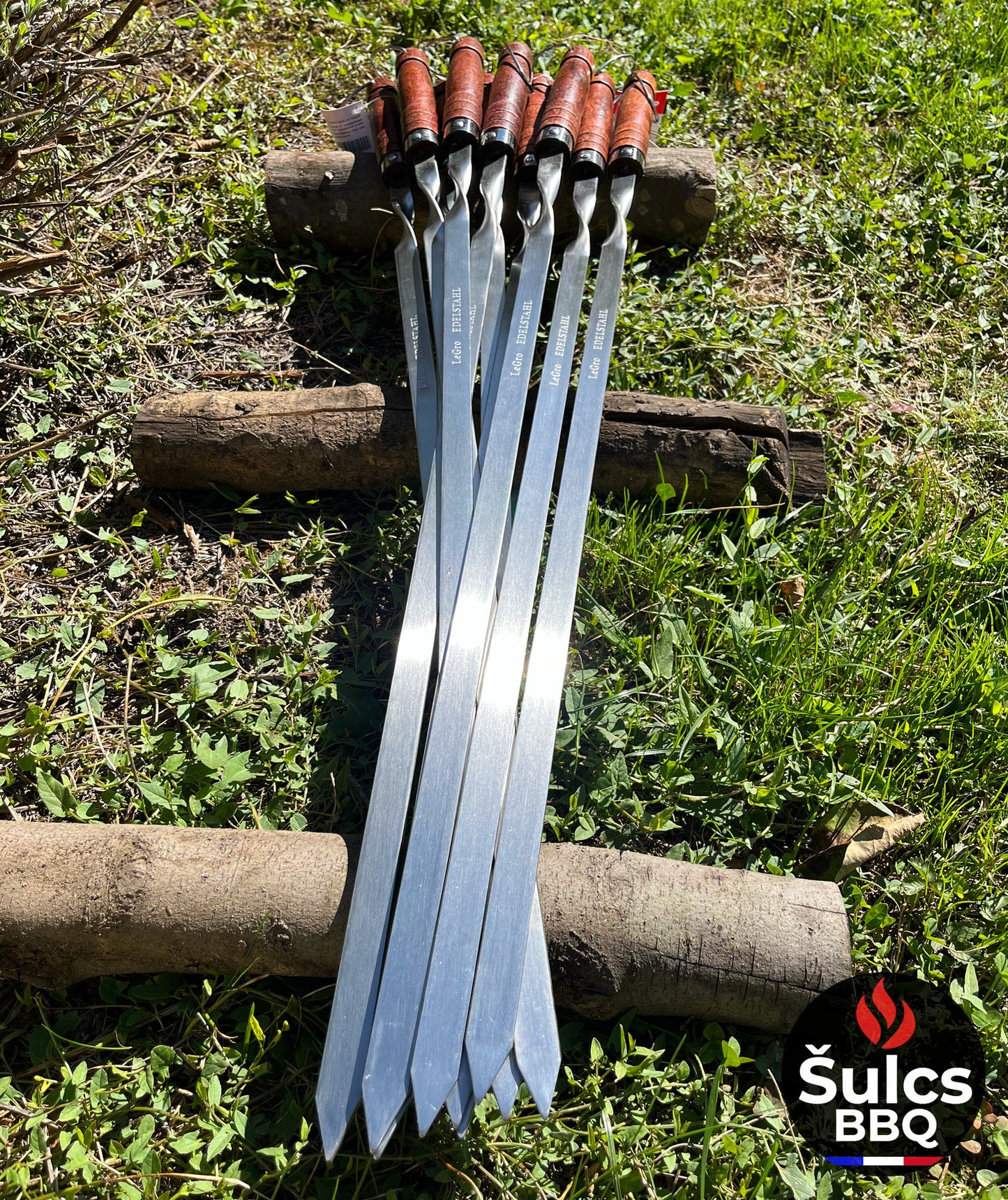 Grandes brochettes Inox 80 CM