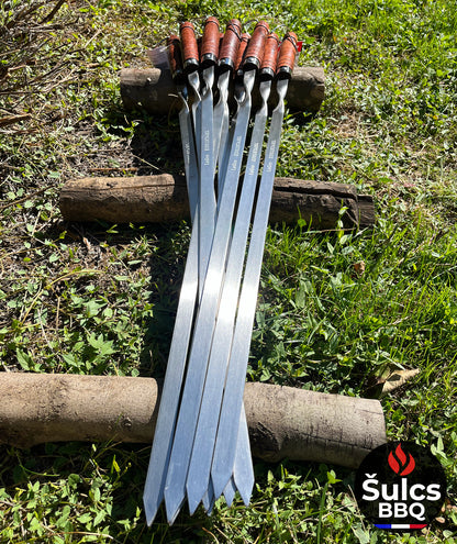 Grandes brochettes Inox 80 CM