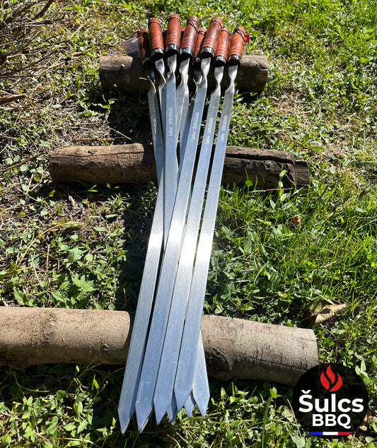 Grandes brochettes Inox 80 CM