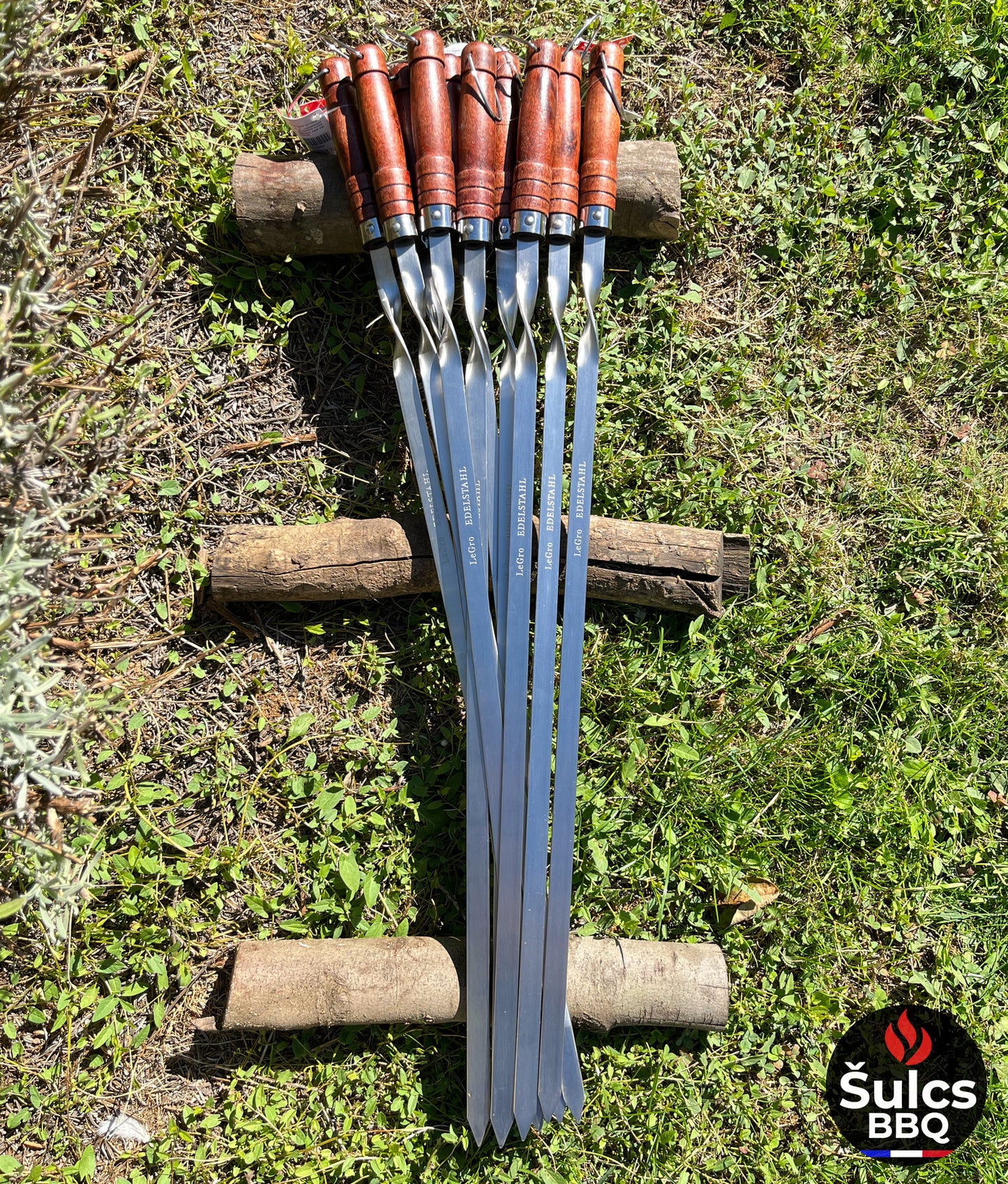 Grandes brochettes Inox 80 CM