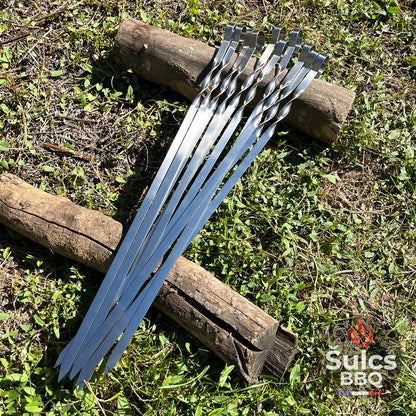 50x Stainless Steel Skewers 50cm