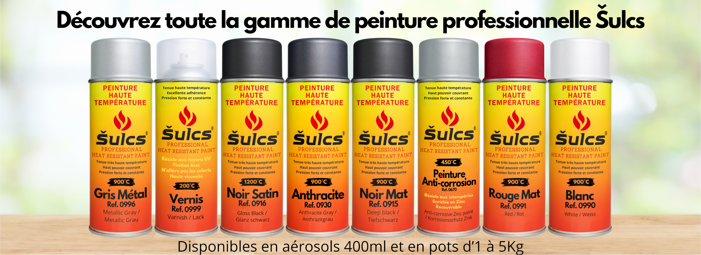 Peintures haute température Šulcs